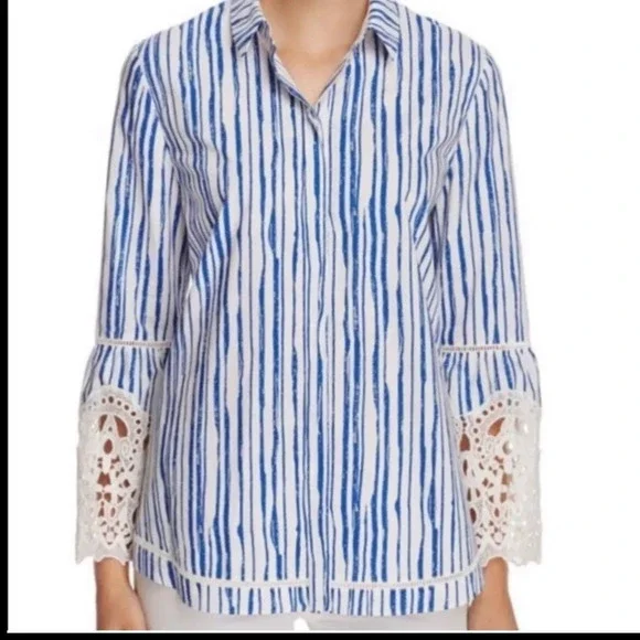 Koby Halperin Ginnie Sleeves Blouse Size Small - Picture 9 of 9